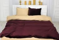 Комплект постельного белья MirSon Winter Delicate 28-0058 Eustoma бордовый/кремовый