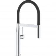 Смеситель для кухни Grohe Essence, длина излива - 240 мм, поворотный, гибкий, 1 рычаг, хром 30294000