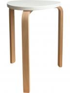 Табурет дерев’яний SOL білий / бук