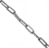 Цепь длиннозвеньевая оцинкованная 3 мм белый цинк