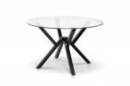 Стіл обідній Мікс Меблі Джой x750мм прозорий/чорний Стіл обідній Мікс Меблі Джой x750мм прозорий/чорний