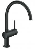 Смеситель для кухни Grohe Minta, длина излива - 223 мм, поворотный, 1 рычаг, черный бархат 32917KS0