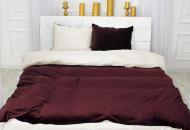 Комплект постельного белья Велюр Winter Delicate 28-0059 Honeysuckles 143х210 см бордовый/молочный MirSon Комплект постельного белья Велюр Winter Delicate 28-0059 Honeysuckles 143х210 см бордовый/молочный MirSon