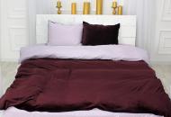 Комплект постельного белья MirSon Winter Delicate 28-0060 Oleander бордовый/сиреневый