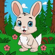 Картина по номерам Милый зайчик ©art_selena_ua Ideyka