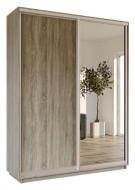 Шкаф-купе Garant ДСП 1800x600x2400 мм дуб сонома трюфель двери ДСП/зеркало