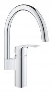 Смеситель для кухни Grohe Via, длина излива — 183 мм, поворотный, 1 рычаг, хром 33222000