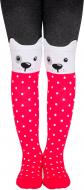 Колготки для дівчаток Conte-Kids TIP-TOP 445 17С-60СП р.92 темно-сірий з малиновим