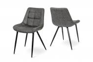 Стул обеденный Мікс Меблі Крокус серый / черный Стул обеденный Мікс Меблі Крокус серый / черный