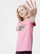 Футболка 4F TSHIRT F1007 4FJSS23TTSHF1007-56S р.128 рожевий