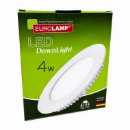 Светильник точечный Eurolamp Downlight 4 Вт 4000 К белый LED-DLR-4/4 Светильник точечный Eurolamp Downlight 4 Вт 4000 К белый LED-DLR-4/4