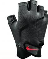 Рукавички для фітнесу Nike чоловічі М сірий N-LG-C4.AN-ANTHRACITE/BLACK/LT SS22 р. L чорний