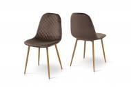 Стул обеденный Мікс Меблі Марс коричневый / коричневый