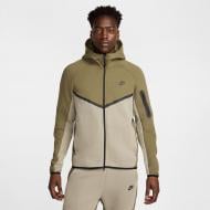 Джемпер Nike M NK TCH FLC FZ WR HOODIE HV0949-222 р.M хаки