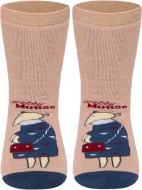 Шкарпетки дитячі для дівчаток Conte-Kids Веселі ніжки 295 17С-45СП р.16 бежевий з малюнком