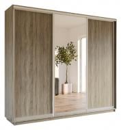Шкаф-купе Garant ДСП 2200x600x2200 мм дуб сонома трюфель двери ДСП/зеркало/ДСП