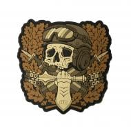 Шеврон-патч Brand Element ПВХ "Призрачный танкист койот"