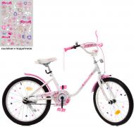 Велосипед детский PROF1 20" Ballerina белый с розовым Y2085 