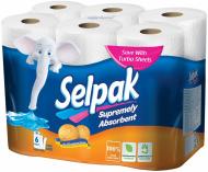 Бумажные полотенца Selpak Super Absorbent трехслойная 6 шт.