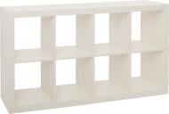 Стеллаж для книг Inteo Кубус МИКС 2x4 (3D HDF) 1500x290x792 мм вудлайн кремовый