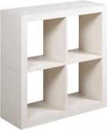 Полка книжная Inteo Кубус МИКС 2x2 (3D HDF) 792x792x792 мм вудлайн кремовый