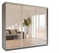 Шкаф-купе Garant ДСП 2400x600x2200 мм серый графит двери зеркало