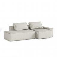 Диван прямой SOFALINO Benito правый Veloro Aria 1 бежевый 2730x1100x640 мм