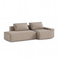 Диван угловой SOFALINO Benito правый Veloro Arden 4 бежевый 2730x1100x640 мм