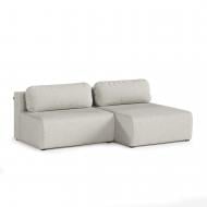 Диван угловой SOFALINO LIBERIO правый Veloro Aria 1 бежевый 2220x1462x711 мм