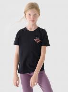 Футболка 4F TSHIRT F1549 4FJWAW24TTSHF1549-20S р.140 черный