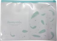 Папка на молнии 5580 А4 Лето голубая Deli