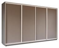 Шкаф-купе Garant ДСП 2800x600x2400 мм серый графит двери ДСП