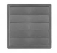 Решетка вентиляционная AirRoxy гравитационные жалюзи с регулированием 80-150 170x170 gray 02-333 пластик