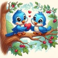 Набір зі стразами на підрамнику GoToArt 5D Пташенята 25x25 см 177312