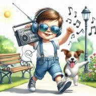 Набор со стразами на подрамнике GoToArt 5D Музыкальный вайб 25x25 см 177345