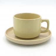 Чашка с блюдцем Milika Sonata Yellow 250 мл M0430-3144-CS-YL