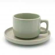 Чашка с блюдцем Milika Sonata Grey 250 мл M0430-3144-CS-GY