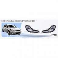 Фара противотуманная DLAA Hyundai Accent Verna (2010-2015) HY-485W 27 Вт 12 В