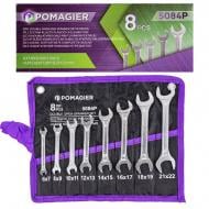 Набор ключей рожковых POMAGIER 8 пр. (6х7, 8х9, 10х11, 12х13, 14х15, 16х17, 18х19, 21х22 мм) Pom-5084P