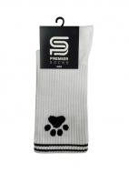 Шкарпетки чоловічі Premier Socks зі смужками та лапками р.44-45 білий із чорним 1 шт.