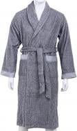 Халат Homeline махровый Льюис р. S-M серый 160121