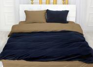 Комплект постельного белья Велюр Winter Delicate 28-0076 Calendula 143х210 см синий/коричневый MirSon