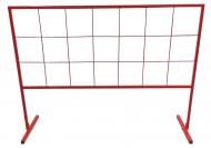 Ограждение разборная сетчатая металлическая 1200х800 мм, красная