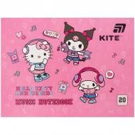 Тетрадь для нот А5 20 лист. Hello Kitty KITE Тетрадь для нот А5 20 лист. Hello Kitty KITE