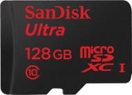 Карта памяти SanDisk microSD/microSDHC/microSDXC 128 ГБ Class 10 UHS-I R48MB/s Ultra Android + SD (SDSQUNB-128G-GN6TA)