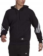 Джемпер Adidas M FI 3S FZ GR4086 р. S черный