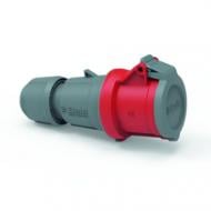 Розетка кабельная с заземлением Bals Elektrotechnik 32A 5P 400V 6H IQ QC-KU IP54 серый с красным 301