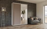 Шкаф-купе Garant ДСП 1700x600x2200 мм серый графит двери ДСП/зеркало