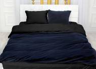 Комплект постельного белья Велюр Winter Delicate 28-0081 Selvatico 220х240 см синий/черный MirSon