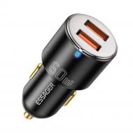 Автомобильное зарядное устройство Essager City Dual Car Charger 60W Black (ECC2A-FF01)